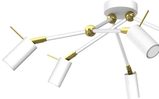 Bodové svietidlo IRIS 6xGU10/MR11/40W/230V biela/zlatá