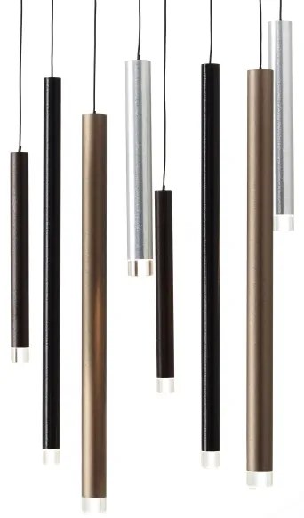 Brilliant - LED stmievateľný luster na lanku CEMBALO LED/32W/230V chróm/čierna/hnedá