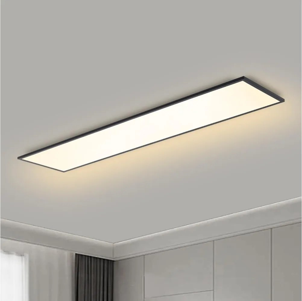 Brilagi - LED stmievateľné svietidlo SLIMFRAME LED/58W/230V 120x30 cm čierne + diaľkový ovládač