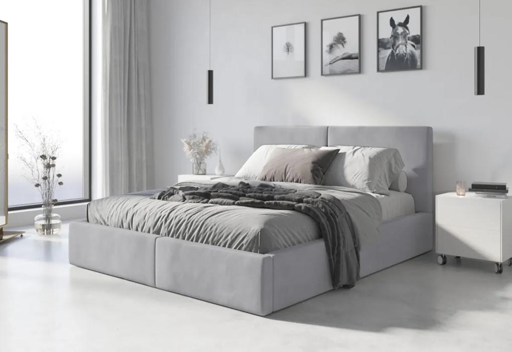 Čalúnená posteľ NICKY 2, 180x200, biela