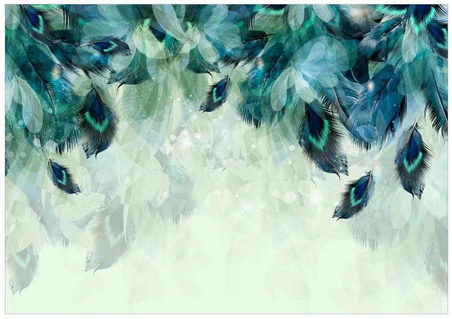 Fototapeta - Smaragdové perie 250x175 + zadarmo lepidlo
