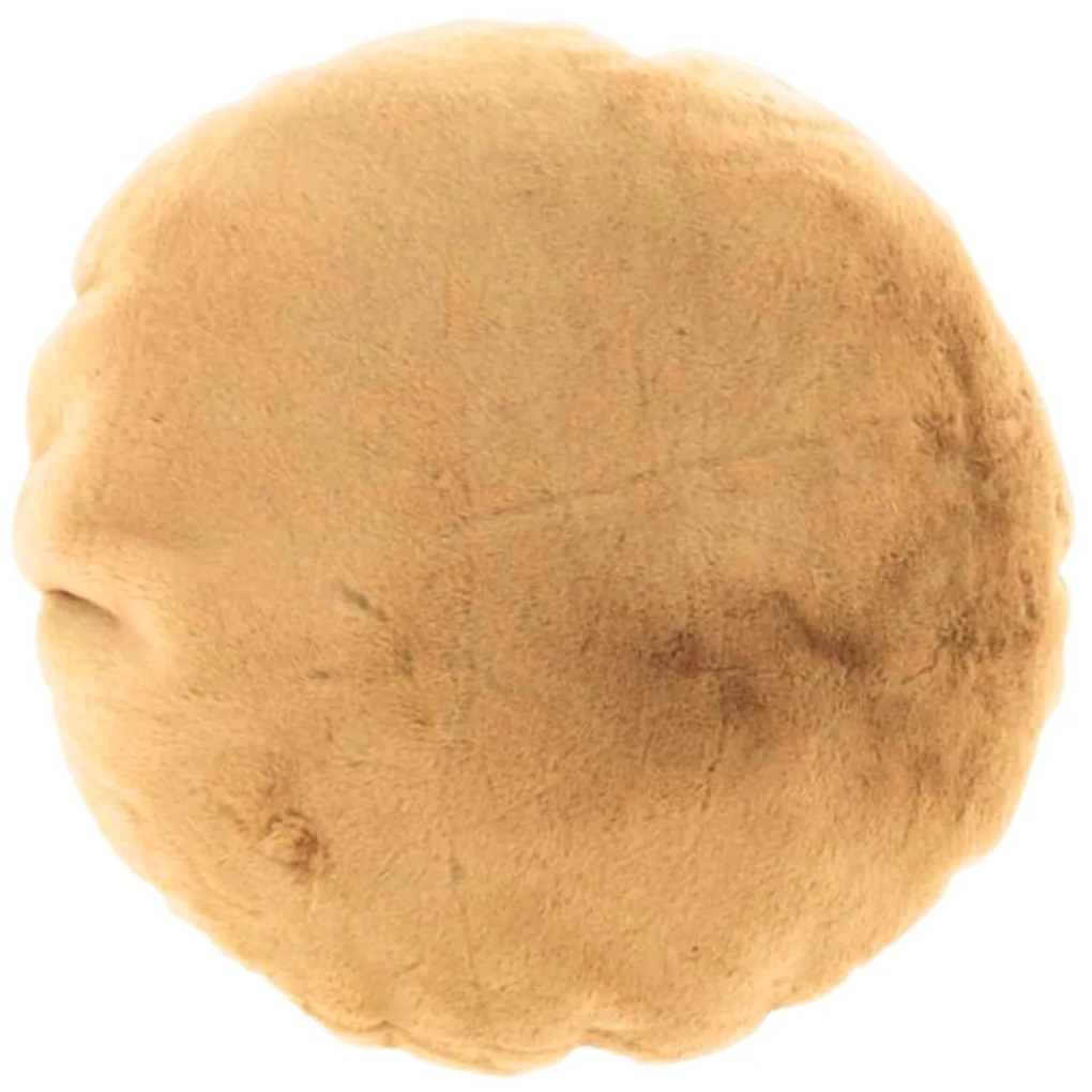 Okrúhly dekoračný vankúšik LONNE 40 cm, žltý