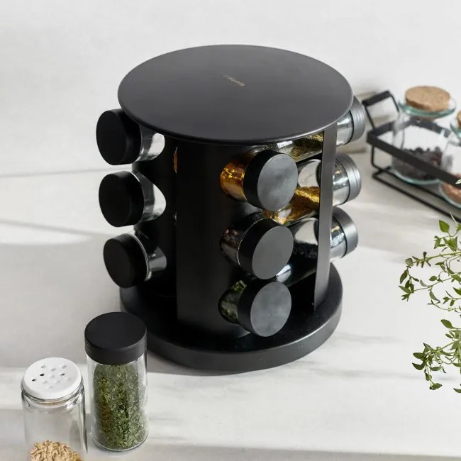 Sada koreničiek OTTO na otočnom stojane, čierna 982587