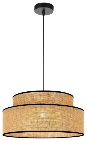 Luster na lanku BOHO 1xE27/60W/230V pr. 40 cm béžová