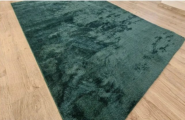 Mäkký huňatý koberec Plush Deluxe v tyrkysovej farbe Rozmer: 60x100 cm