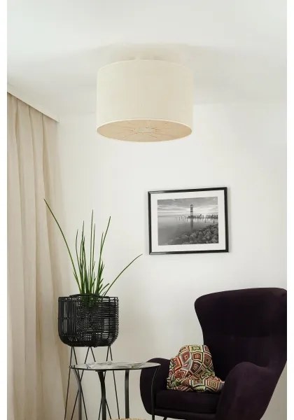 Brilagi - Prisadený luster COUNTRY ROLLER 1xE27/15W/230V pr. 50 cm krémová