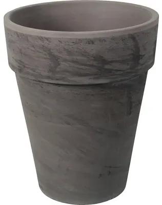 Kvetináč keramický IRIS BASALT Ø 50 x 60 cm sivý s tmavosivým melírom