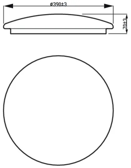 Philips - LED Stropné svietidlo MOIRE LED/20W/230V 2700K