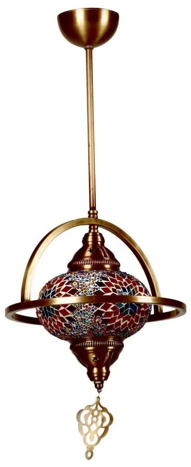 Luster na tyči YENI 1xE27/40W/230V bronzový