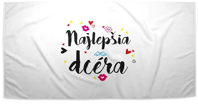 Sablio Uterák Najlepšia dcéra - 30x50 cm