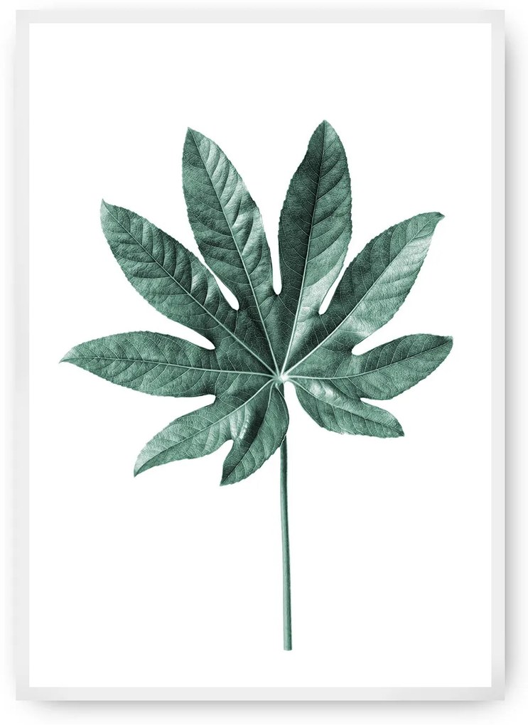 Plagát Leaf Emerald Green