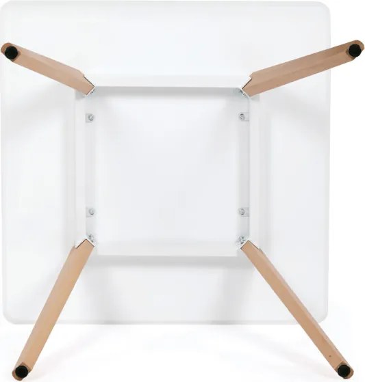 Jedálenský stôl DT-312 biely / naturálny