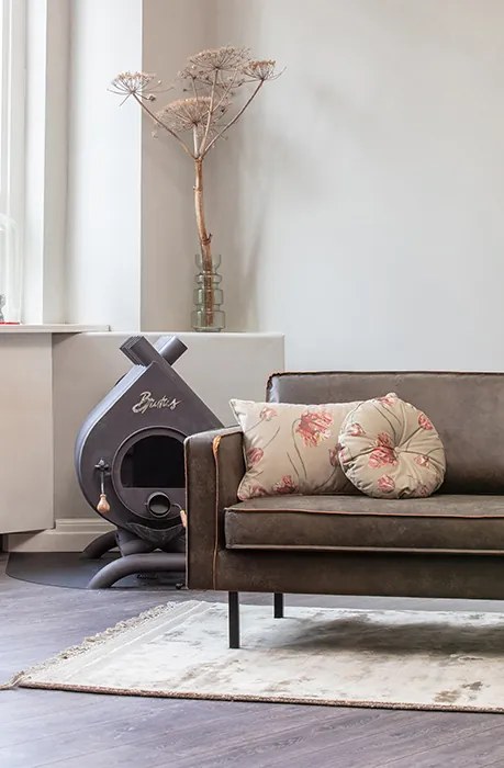 BePureHome Rodeo kožená váľanda - Zelená, Ľavá