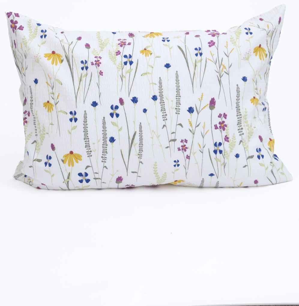 Krepová obliečka na vankúš Renforcé 50 × 70 cm - Nicoletta biela