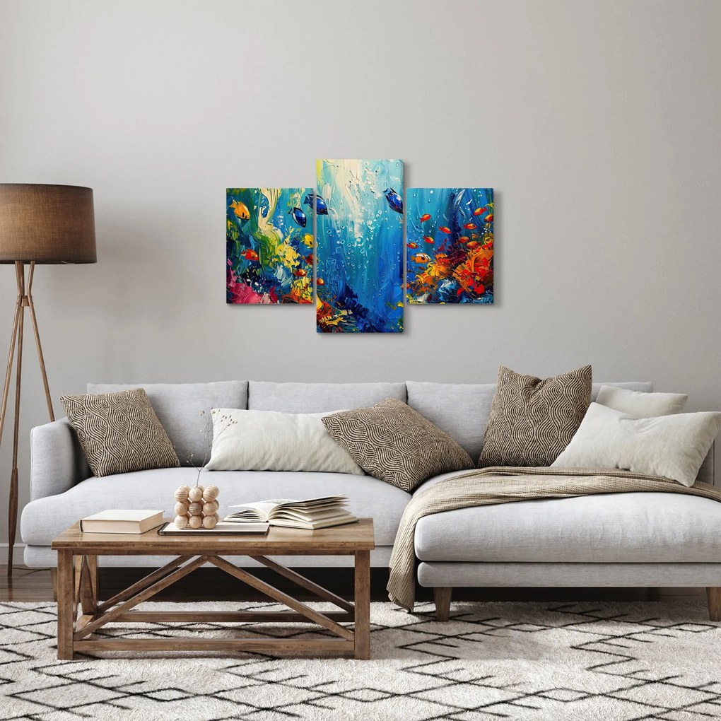 Obraz - Maľba podmorského sveta (90x60 cm)