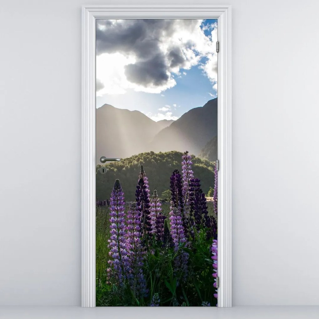 Fototapeta na dvere - Scenéria vlčích bôbov (95x205cm)