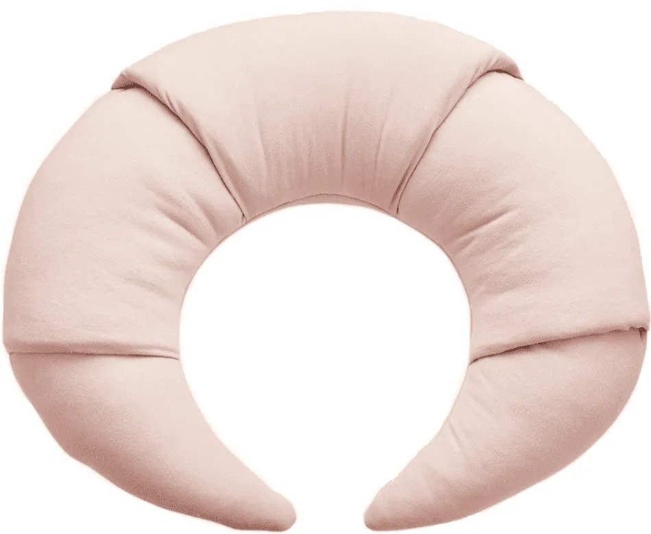 Vankúš croissant púdrovo ružová 55cm