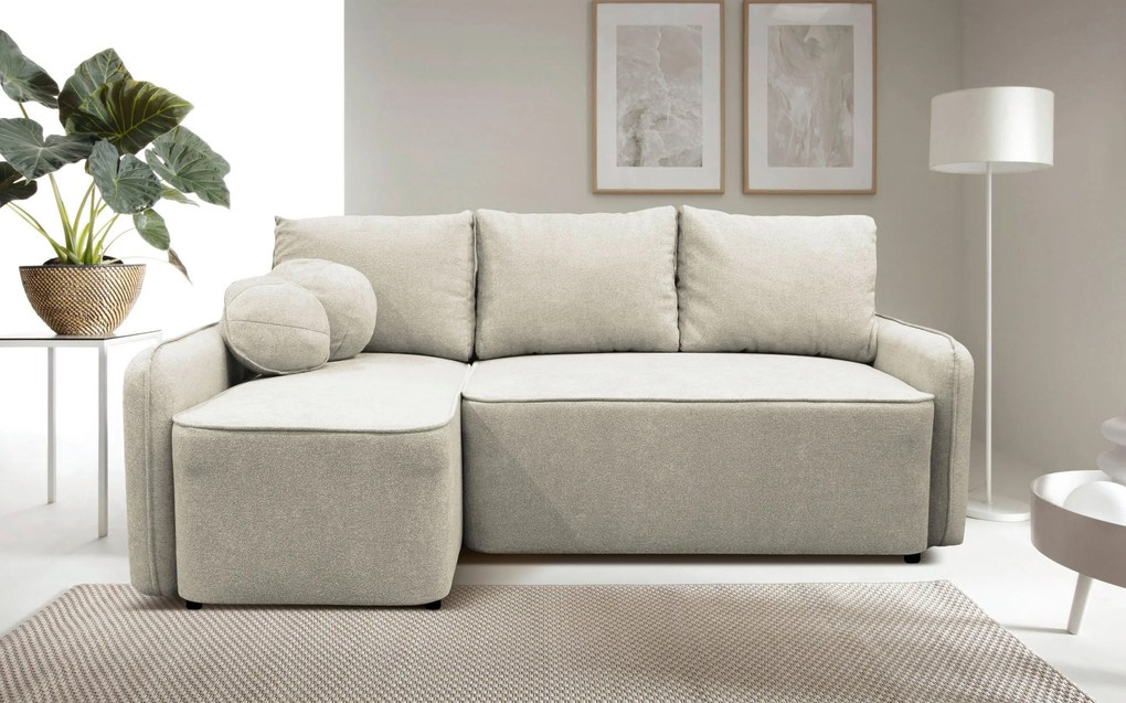 XXXLutz ROHOVÁ SEDAČKA, textil, krémová MID.YOU - Sedačky - 001574006703