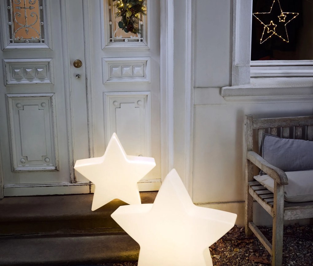 Vonkajšie solárne svietidlo v tvare hviezdy, L