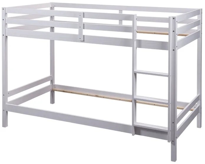 Inter Link Detská poschodová posteľ Small Cloud/Sleepy Cloud, biely lak (poschodová posteľ s rebríkom, 90 X 200 CM)  (100374709)