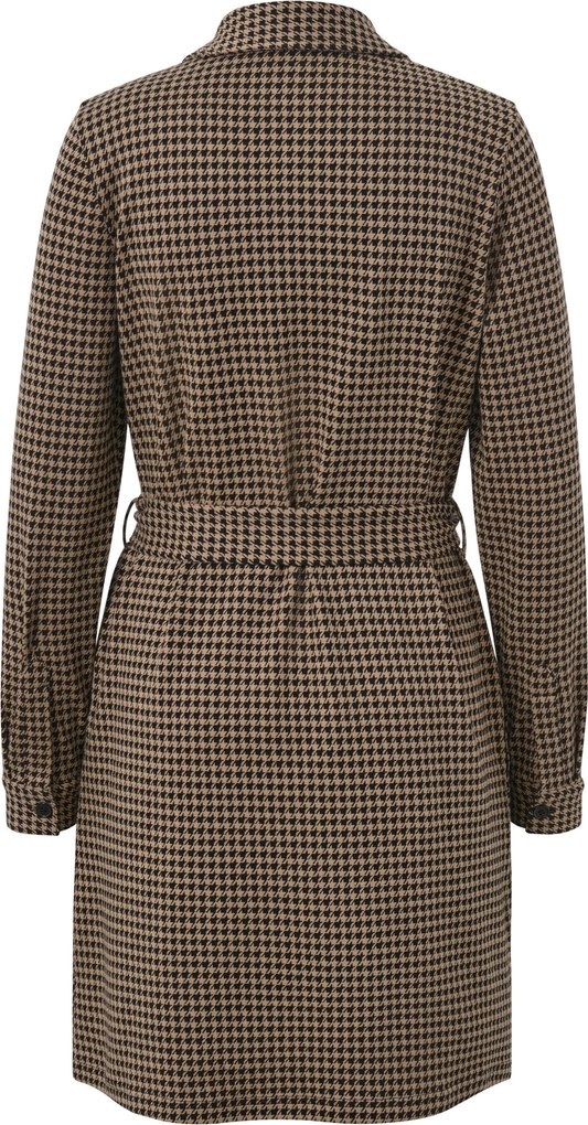 Teplákové šaty so žakárovým vzorom kohútej stopy