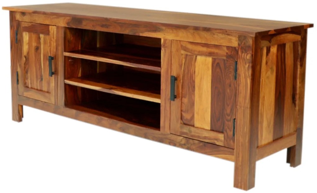 furniture-nabytek.cz - Masiv tv stolek z dřeva palisandr 150x60x45