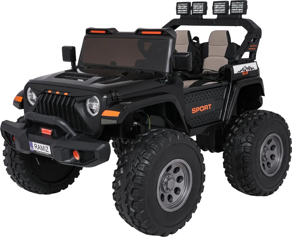 Ramiz Extrémne športové vozidlo 4x4 s variabilnou veľkosťou čierne