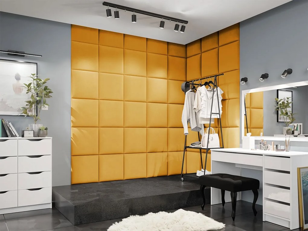Čalúnený stenový panel Pag 42x42, Farba čalúnenia:: ekokoža Soft 017 (biela)