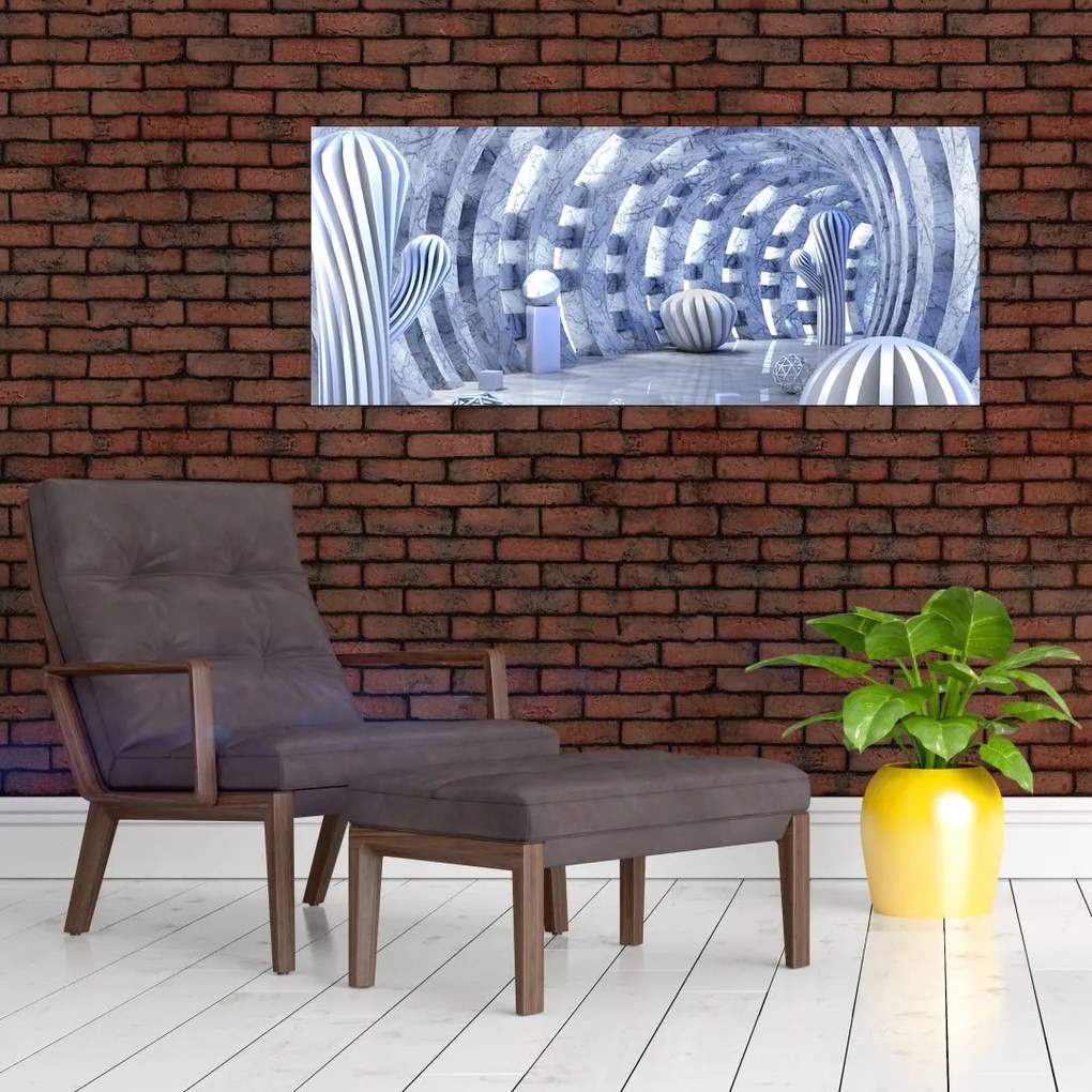 Obraz - 3D abstrakcia (120x50 cm)