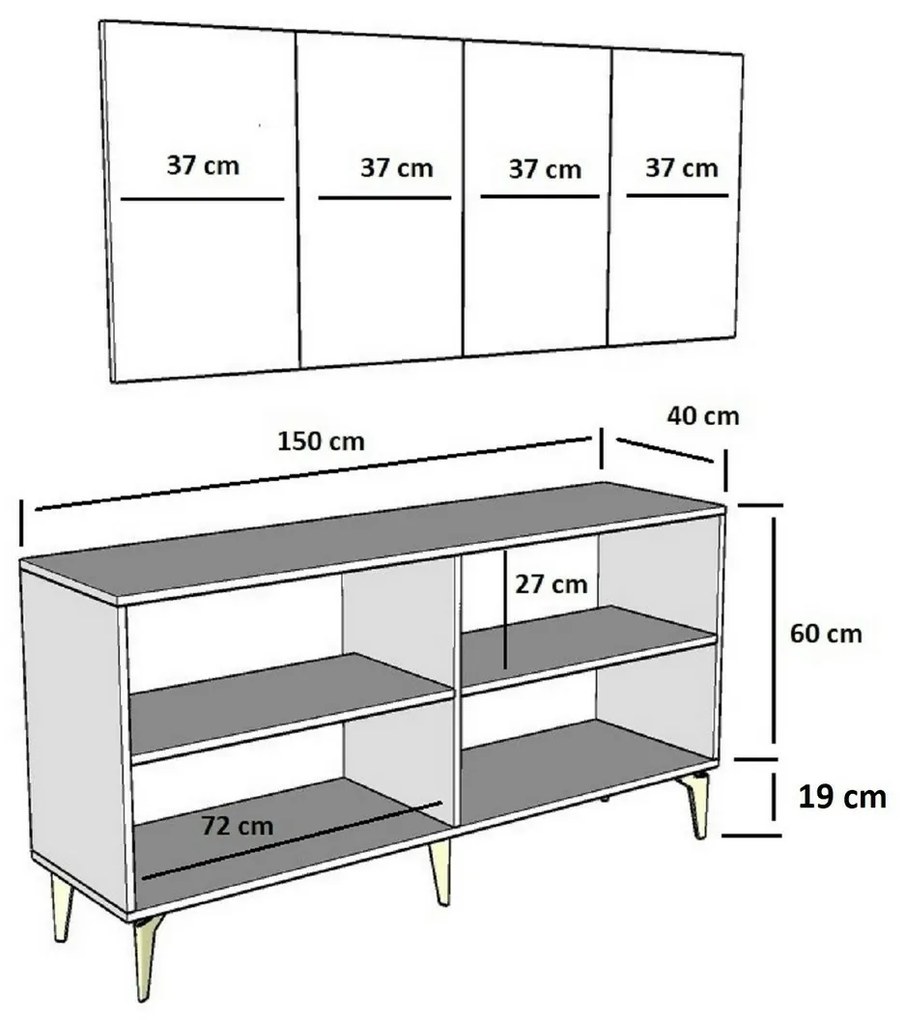 Skrinka Karya White and Gold