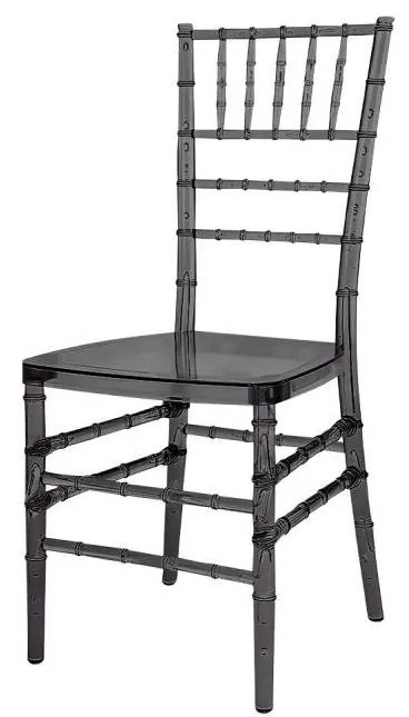 Mextra Svadobná stolička TIFFANY CHIAVARI I, 020 priehľadná dymová