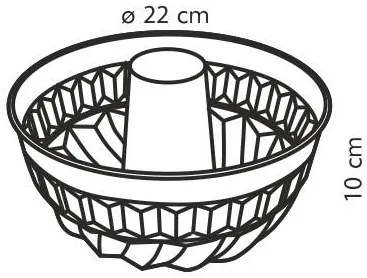 Tescoma Delícia 623142.00 - Forma na bábovku DELICIA o 22 cm