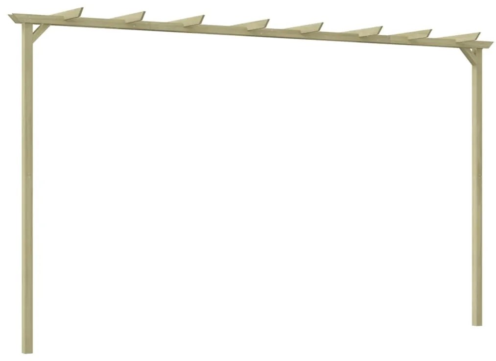 vidaXL Záhradná pergola, impregnovaná borovica 360x200x60 cm