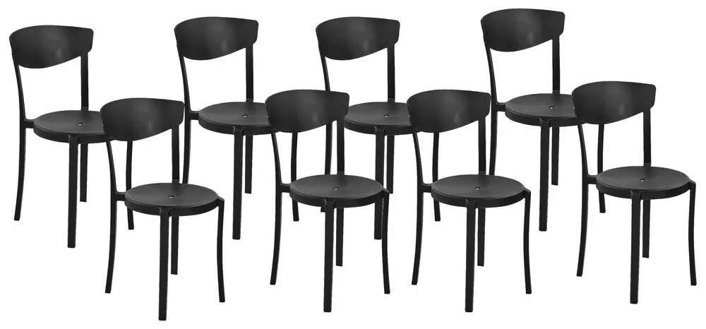 Set 8 ks jedálenských stoličiek Valkyrja (čierna) . Vlastná spoľahlivá doprava až k Vám domov. 1076428