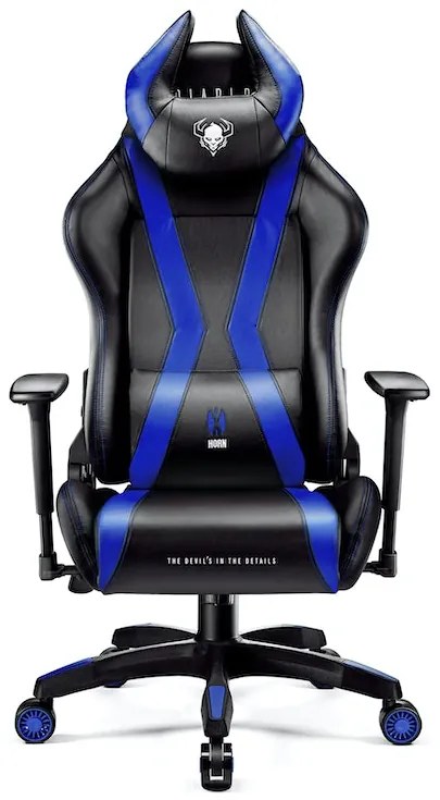 Herné kreslo Diablo X-Horn 2.0 Normal Size: Čierno-modré Diablochairs