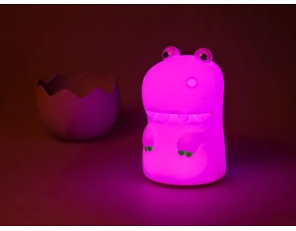 MegaLight - LED RGB Stmievateľná nabíjacia detská dotyková lampa DIGGY DINO LED/5V
