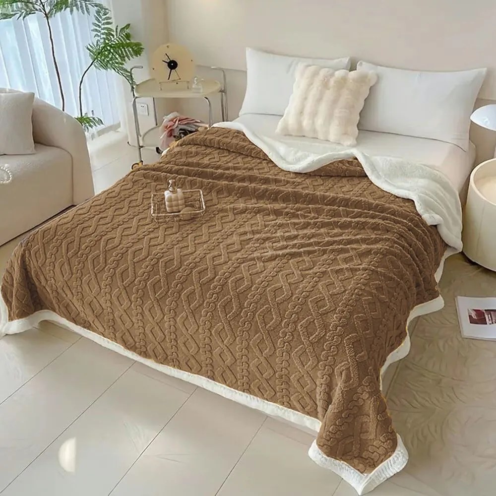 Hrejivá barančeková deka Homa REDDEA CARAMEL