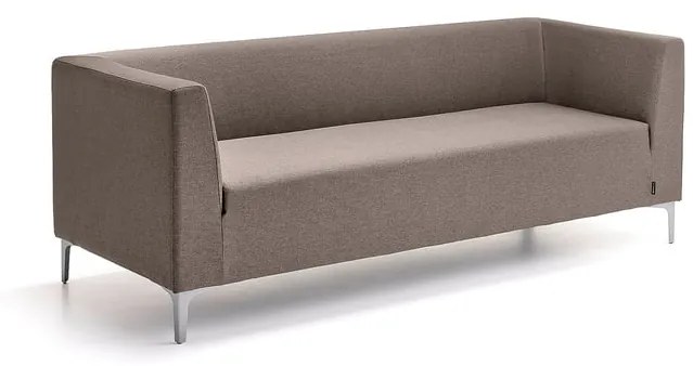 Pohovka CASUAL, 3-miestna, látka ETNA, svetlohnedá