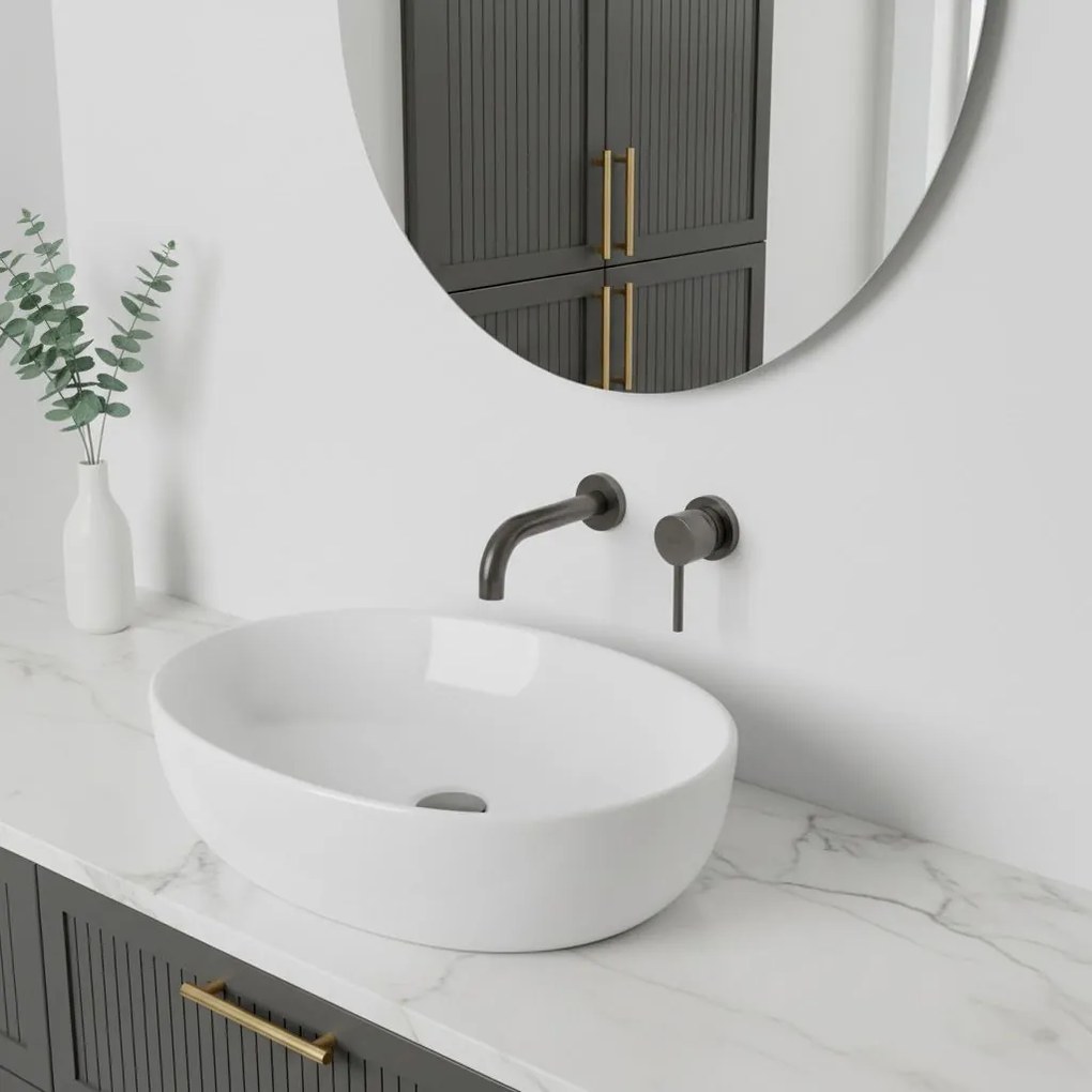 Rea Lungo, podomietková umývadlová batéria + BOX inštalačný systém, grafitová, REA-B6383