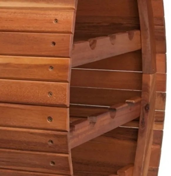 Drevený vínny stojan Wine Shop 49cm x 30cm x 89cm