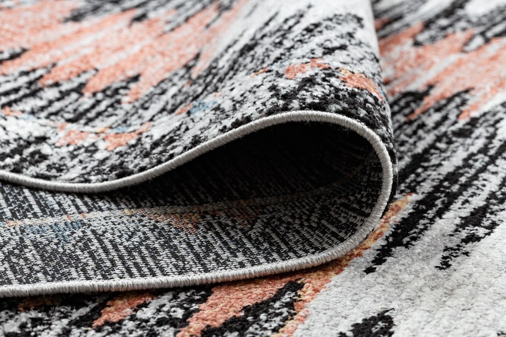 Moderný koberec BELLE BR23A čierno / ružový