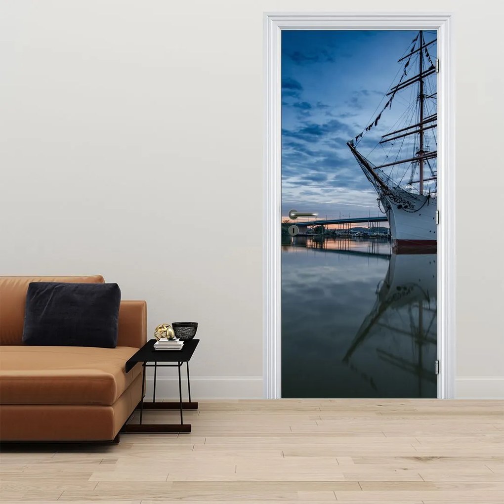 Fototapeta na dvere - Plachetnica (95x205cm)
