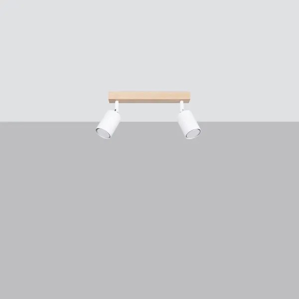 Sollux SL.1286 - Bodové svietidlo VERDO 2xGU10/10W/230V biela