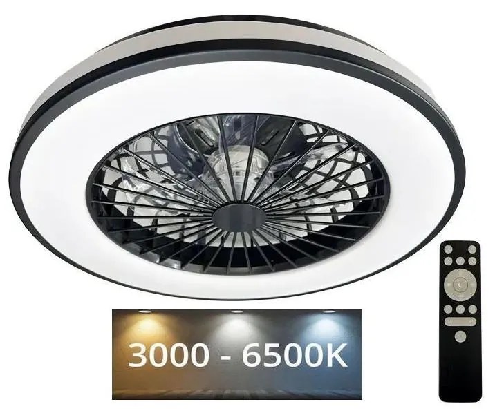 NEDES LED Stropné svietidlo s ventilátorom OPAL LED/48W/230V + diaľkové ovládanie ND3671