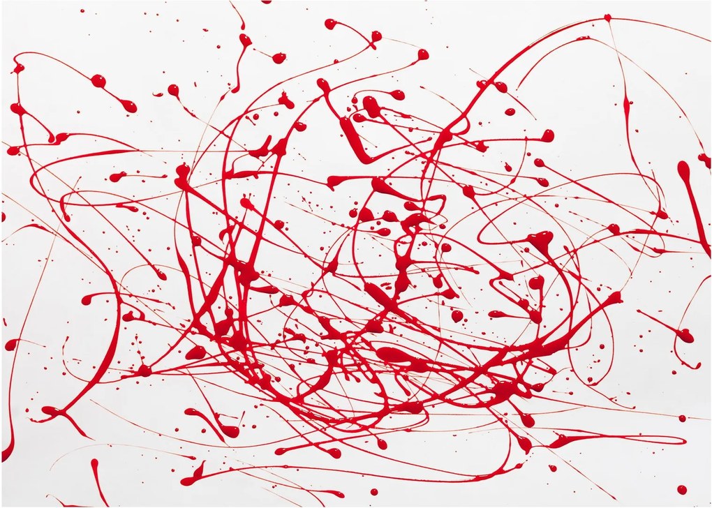 Obraz technikou Drippingu (70x50 cm)