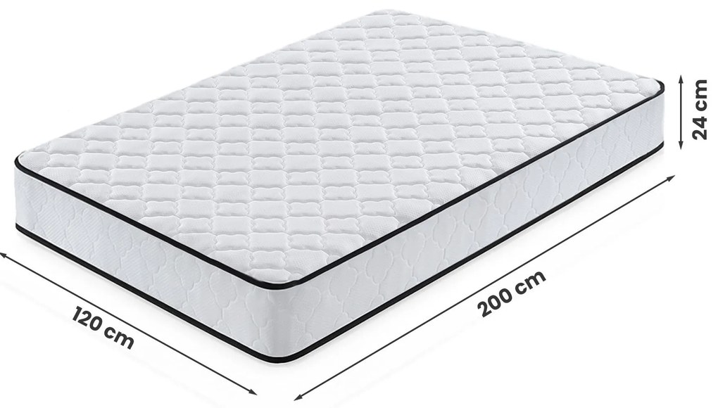 Taštičková matrace Evan s chráničem 120x200