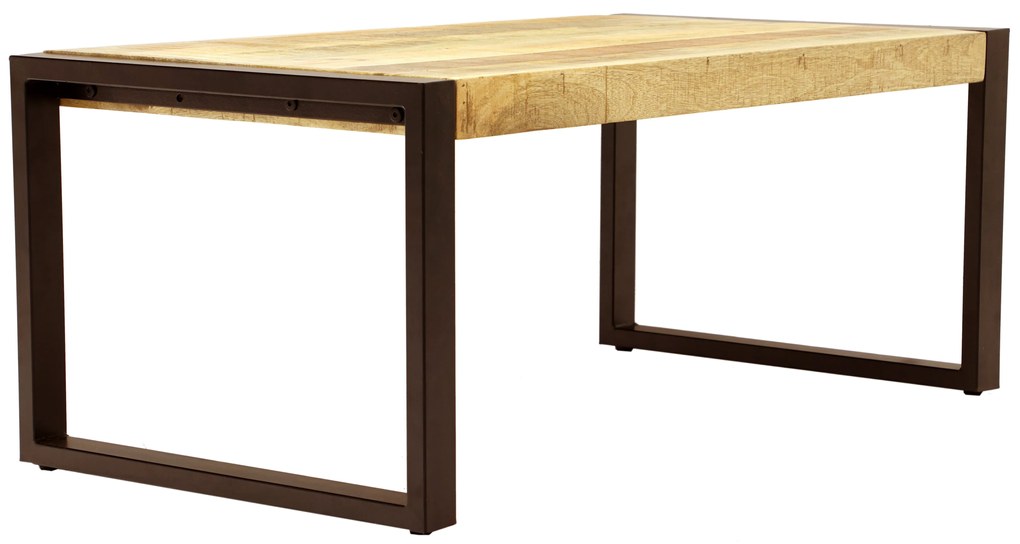 furniture-nabytek.cz - Konferenčný stolík kov a drevo mango 110x45x60