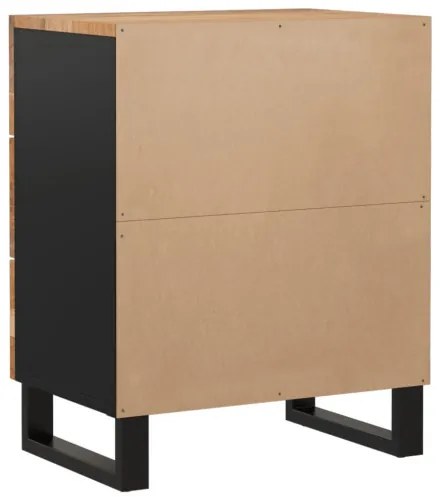 vidaXL Nočná skrinka 50x33x62 cm masívna akácia a spracované drevo-