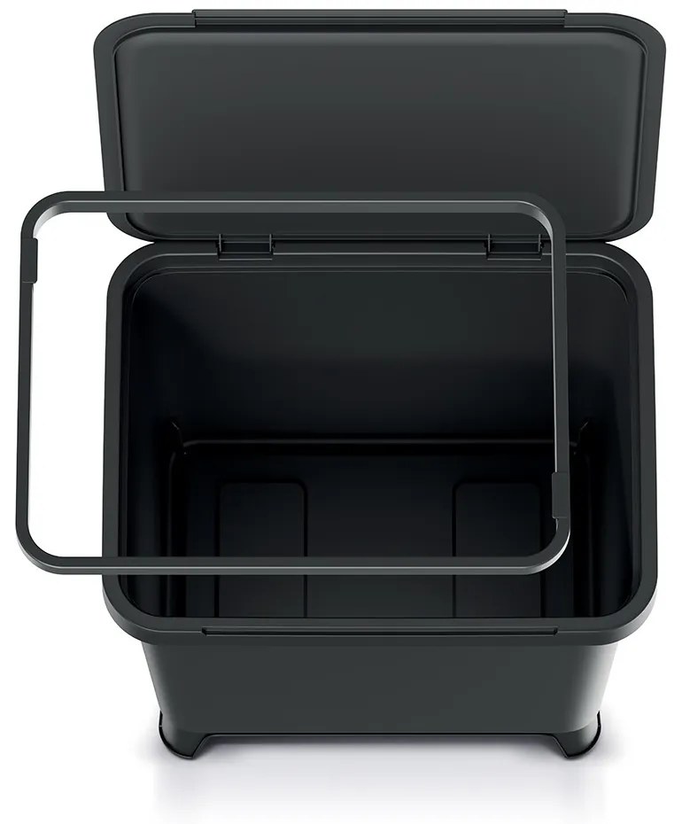 Odpadkový kôš, 29 l, čierna