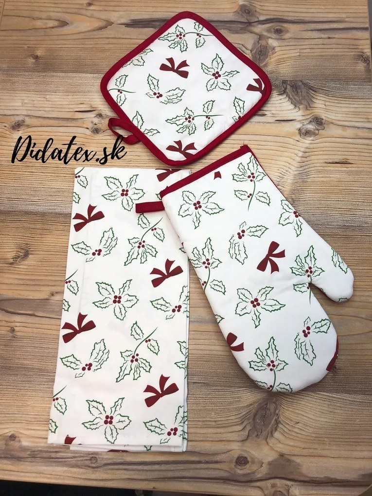 Sendia Textil A-0 Vianočný kuchynský 3 set Vianoce